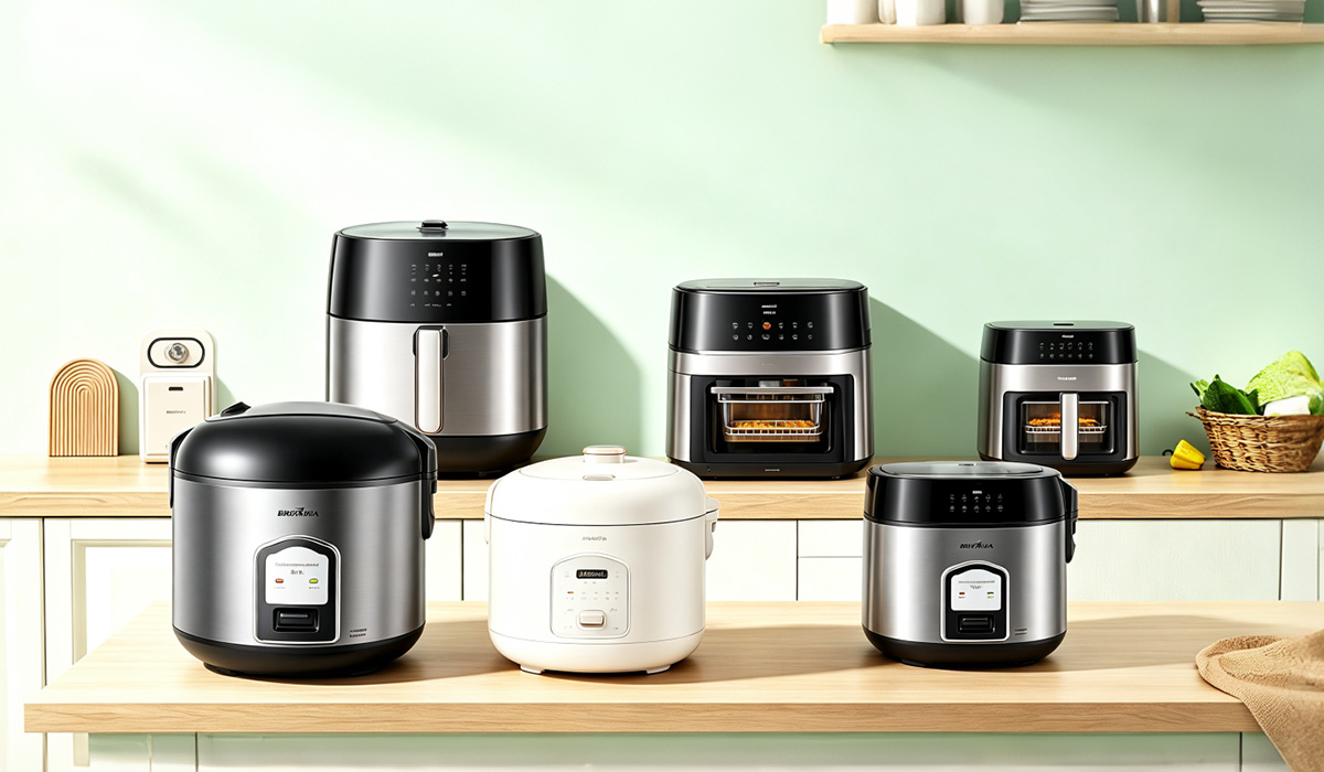Air fryers e panela de arroz para a cozinha